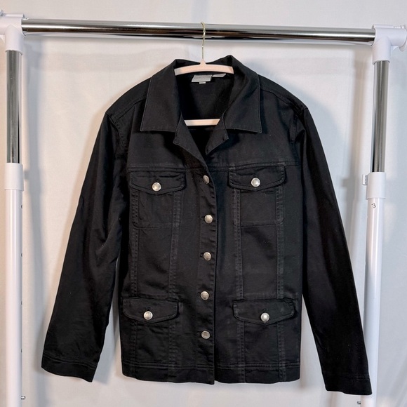 Chico’s Jacket with Silver Buttons | Chico’s Size 1 or Size 8 - Picture 1 of 5